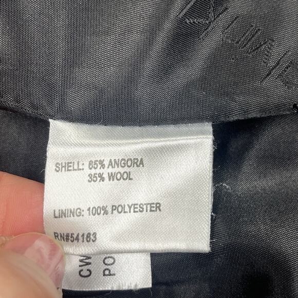 Calvin Klein Tench Overcoat Charcoal Gray Angora Wool Womens Size 4 Regency - Picture 6 of 14